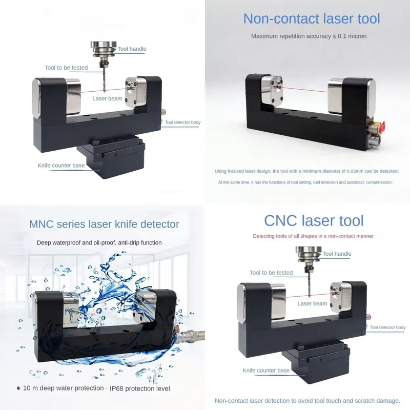 Cnc Milling Machine - Berührungsloser CNC-Werkzeugsetzer für Fräsmaschinen mit 5-Richtungs-Messfunktion