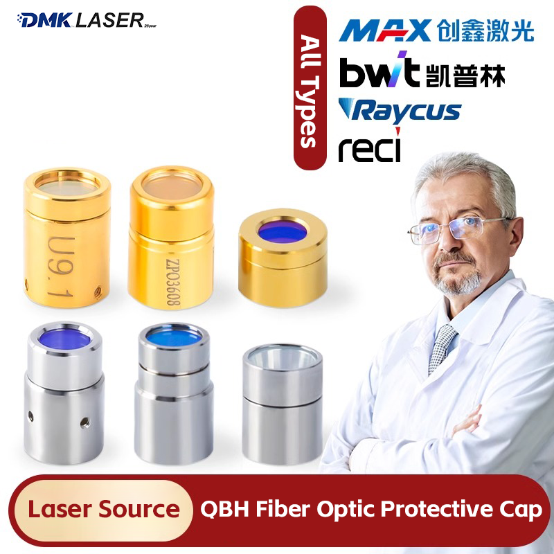 Industrial Fiber Laser - Laserquelle, schützende Fensterlinse, QBH-Schutzkappe, Faserlaserschneiden/Schweißen, Glasfaser-Kristalllinsen,