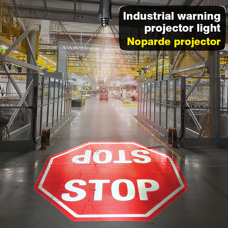 Industrial Laser Line Projector - Noparde Maßgeschneiderter LED-Stoppschild, Gobo-Projektor, IP65, 80