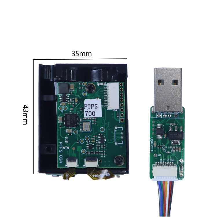 Industrial Laser Measuring Device - TOF Laser-Distanzsensor-Modul Laser-Messgerät 400m Distanzmessungssensor für