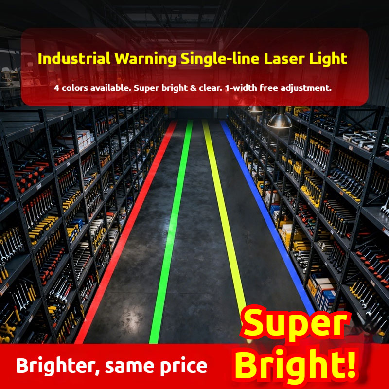 Industrial Laser Line Projector - Einlinien-Laserprojektionslicht Hochhelles Gelbes Warnlicht für Industrielle