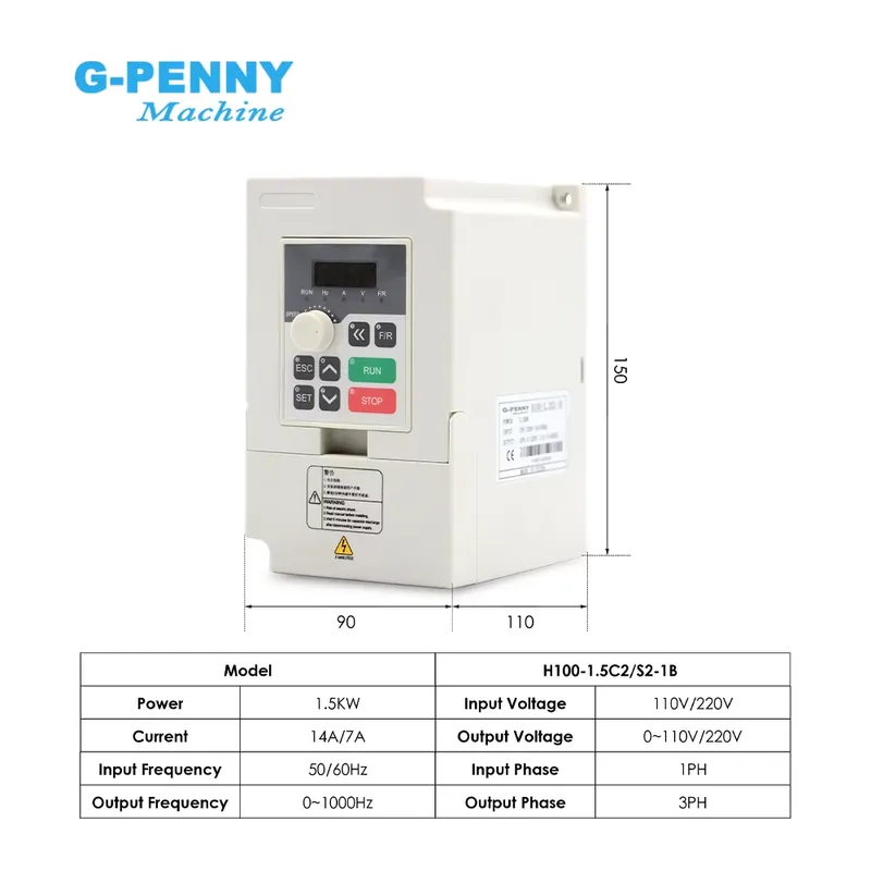 Anpassbare G-PENNY 110V/220V 1 – Cnc Milling Machine Bewertung und Preis