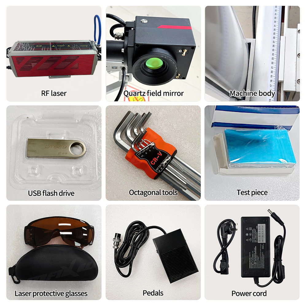 Vielseitige fliegende CO2-Lase – Industrial Laser Printing Machine Bewertung und Preis