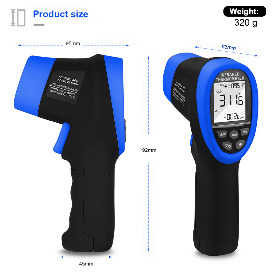Infrarot-Thermometer, digitale – Industrial Laser Measuring Device Bewertung und Preis